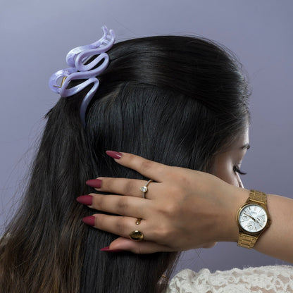 Glossy Marble Wave Hair Claw (1Dz) - UBKWS2438