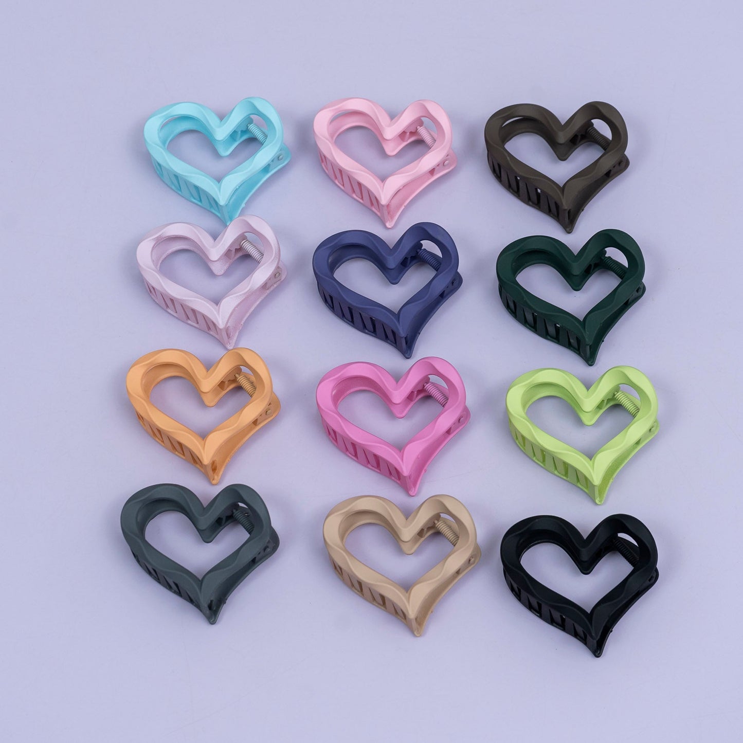 Matte Heart Hair Claw (1Dz) - UBKWS2439