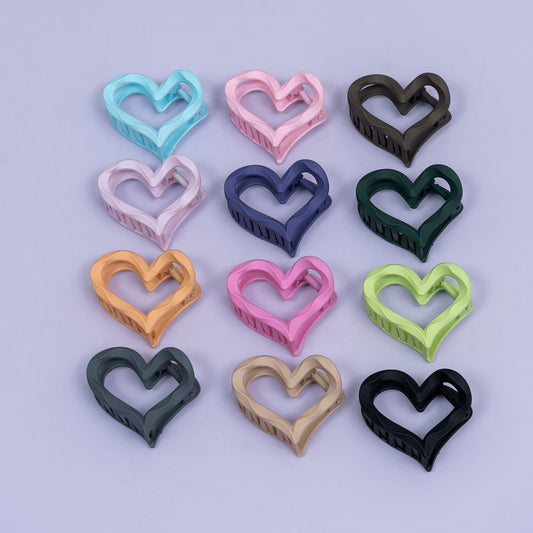 Matte Heart Hair Claw (1Dz) - UBKWS2439