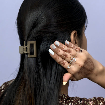 Mini Square Matte Hair Claw (12Pcs) - UBKWS1270