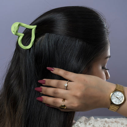 Matte Heart Hair Claw (1Dz) - UBKWS2439