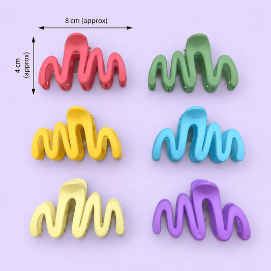 Wave Matt hair claw (1Dz) - UBKWS4278