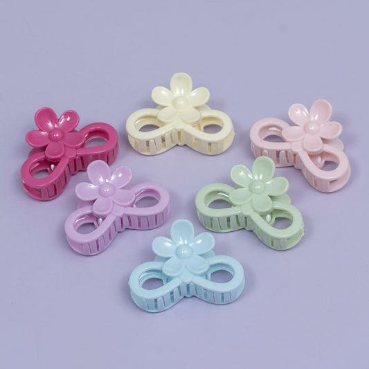 Glossy Floral Infinity Hair Claw (1Dz) - UBKWS2441