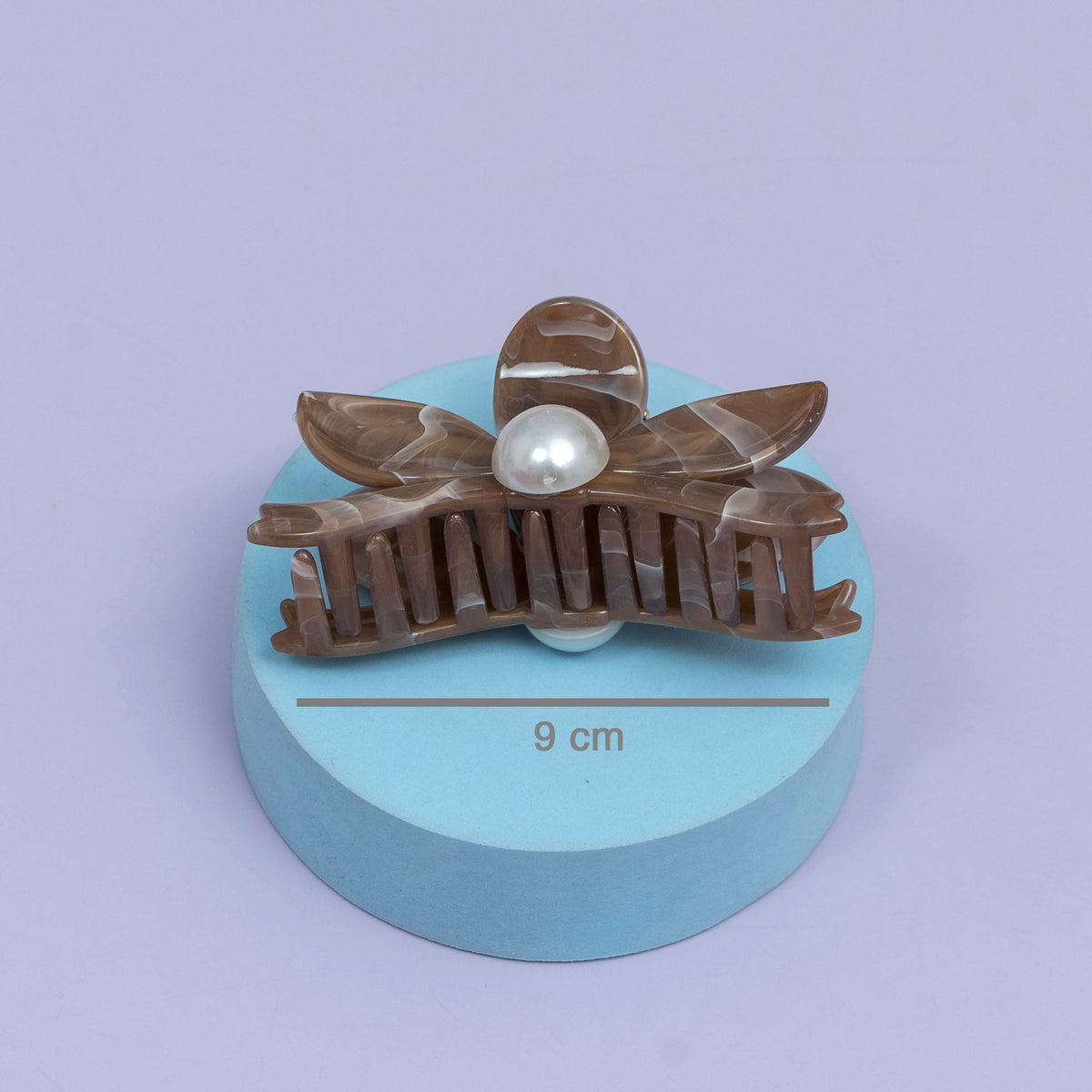 Marble Pearl Floral Hair Claw (1Dz) - UBKWS2444
