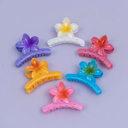 Glossy Gradient Floral Hair Claw (1Dz) - UBKWS2447