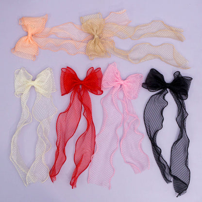 Organza Bow hair pins (12Pcs) - UBKWS984