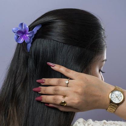 Glossy Gradient Floral Hair Claw (1Dz) - UBKWS2447