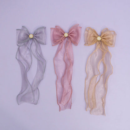 Organza Bow hair pins (12 Pcs) - UBKWS985