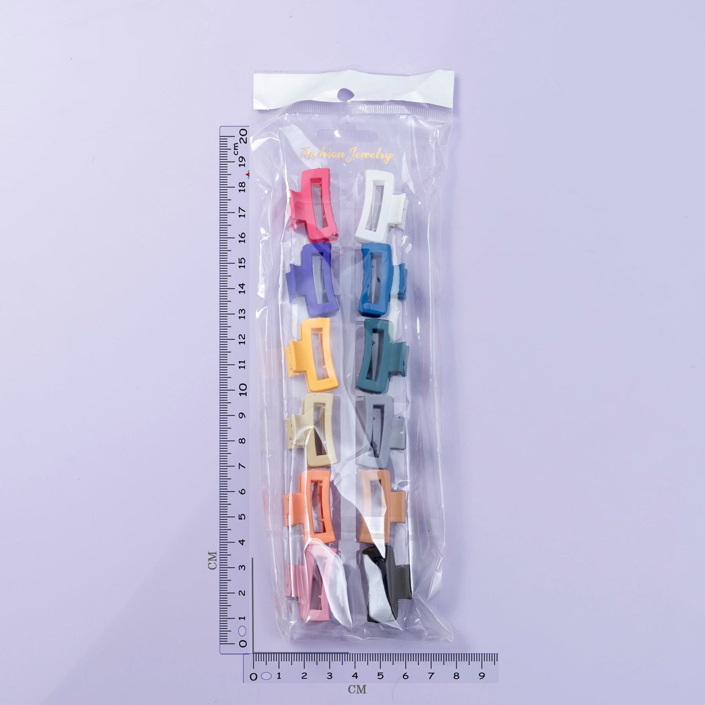 Matt mini hair claw set (Pack of 12) - UBKWS652