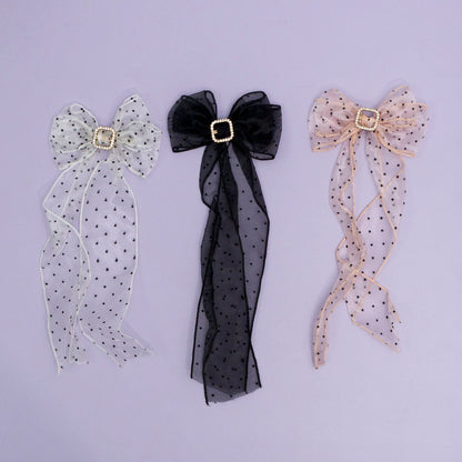 Organza Bow hair pins (12Pcs) - UBKWS986