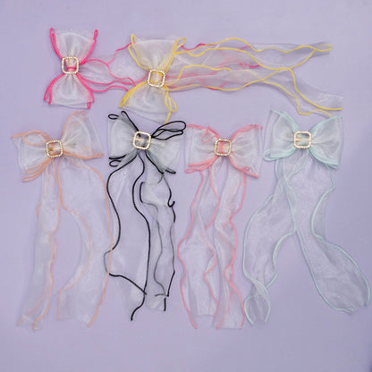 Organza Bow hair pins (12Pcs) - UBKWS987