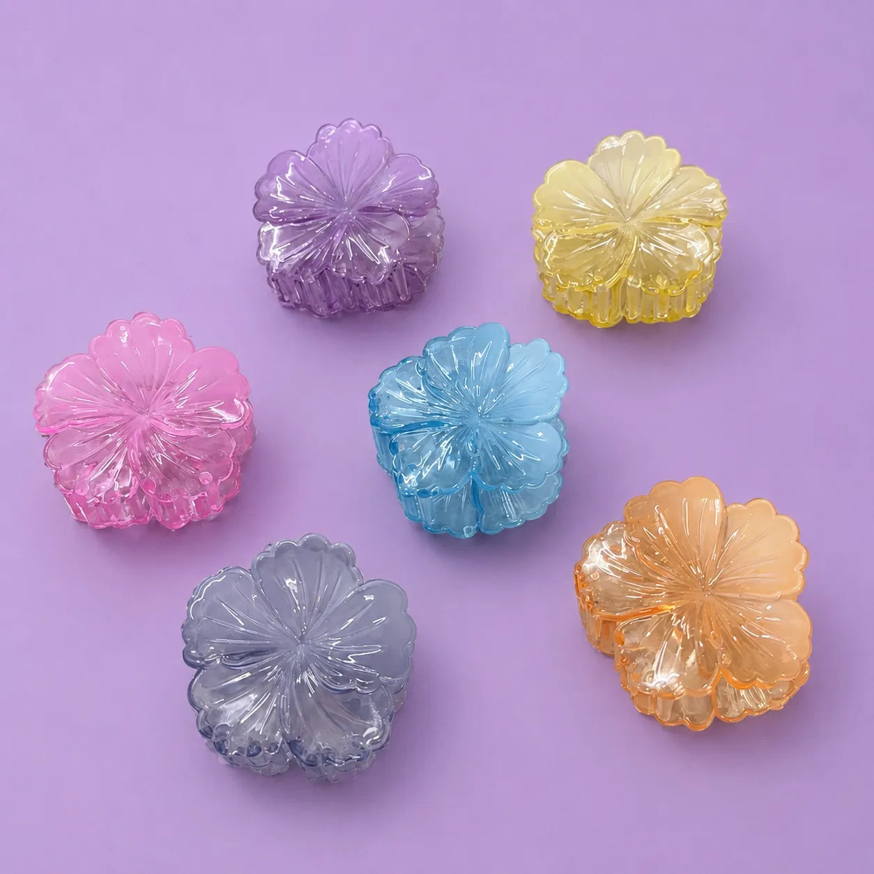 Korean hibiscus flower clip (1Dz) - UBKWS2812