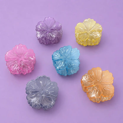 Korean hibiscus flower clip (1Dz) - UBKWS2812