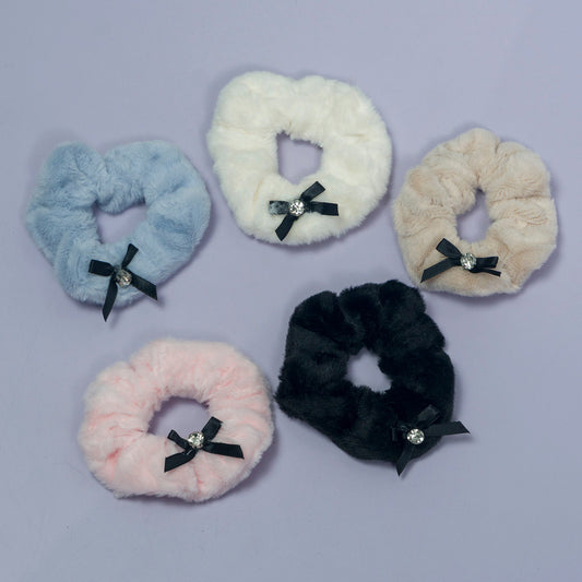 Fur Hair Scrunchies (12 Pcs) - UBKWS1117