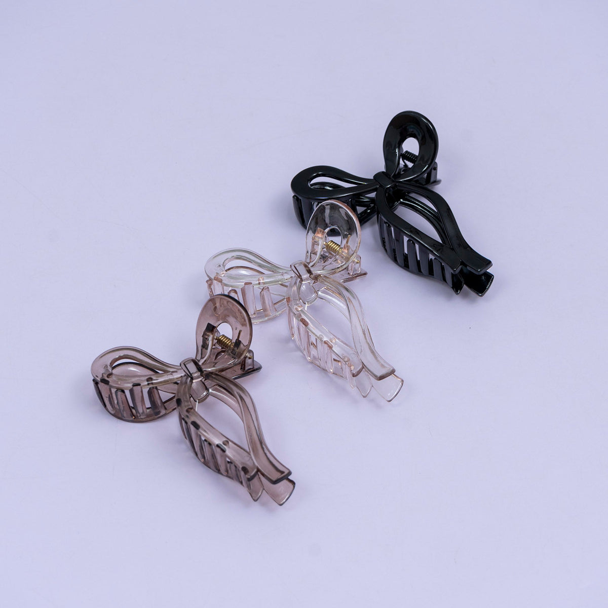 XL Glossy Bow Hair Claw (1Dz) - UBKWS2454
