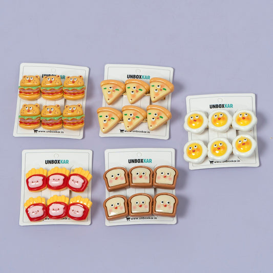 Cute Foodie Hair Pins (1Dz) - UBKWS2785