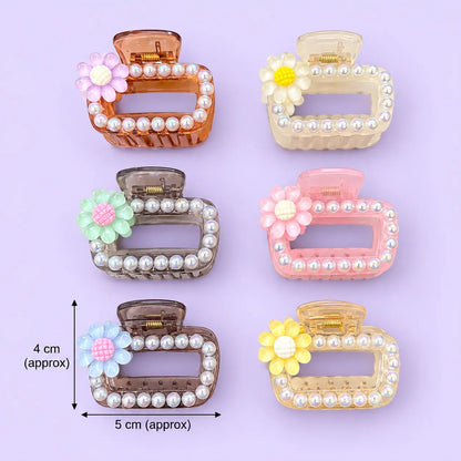 Pearl flower Hair claw Clips (1Dz) – UBKWS4361