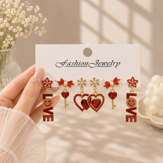Korean earrings (1Set)