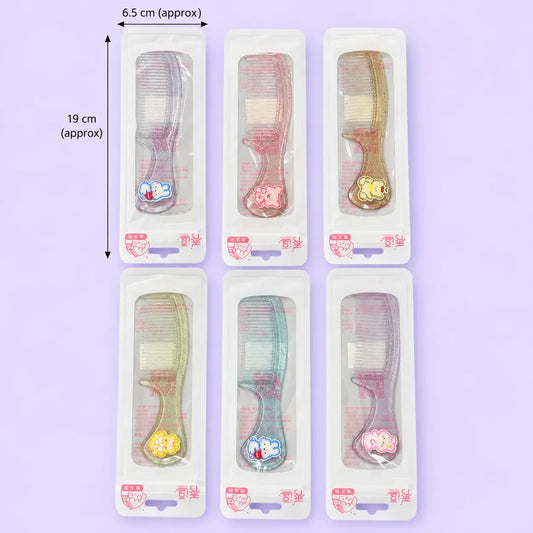 Kids glitter miniature hair comb (1Dz) - UBKWS4247