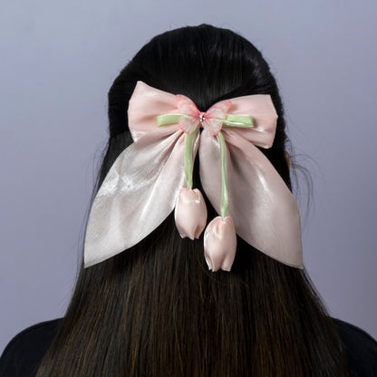 Tulip Bow Hair Clip (12Pcs) - UBKWS1220