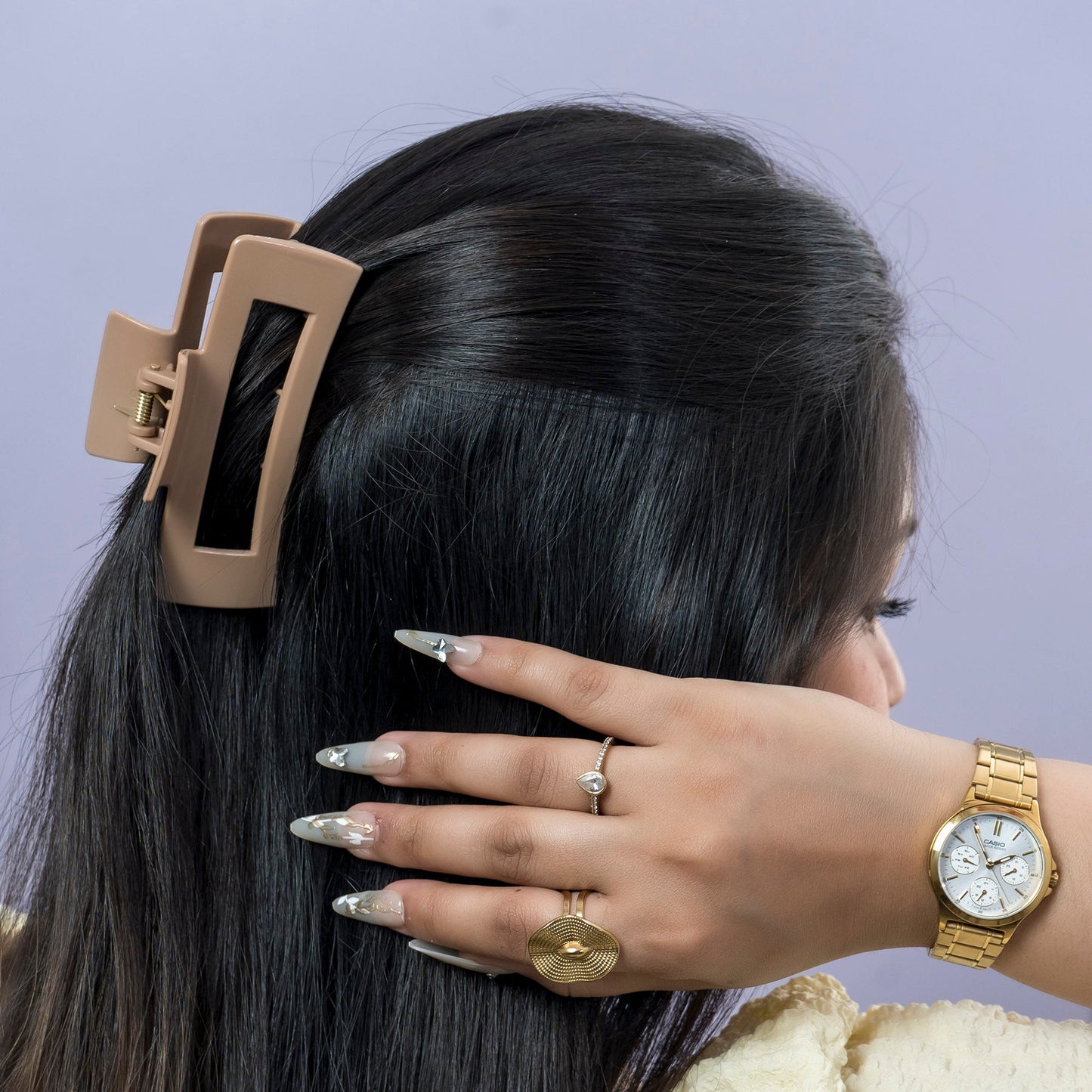 XL Unbreakable Rectangle Hair Claw (1Dz) - UBKWS2530