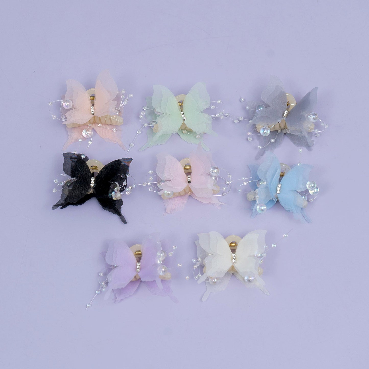 Pearl Butterfly Hair Claw (1Dz) - UBKWS2461