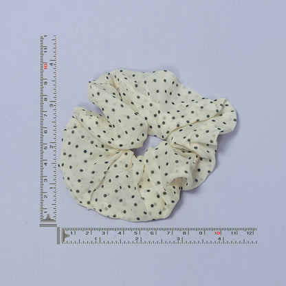 Polka Dot Chiffon Hair Scrunchie (12Pcs) - UBKWS1124