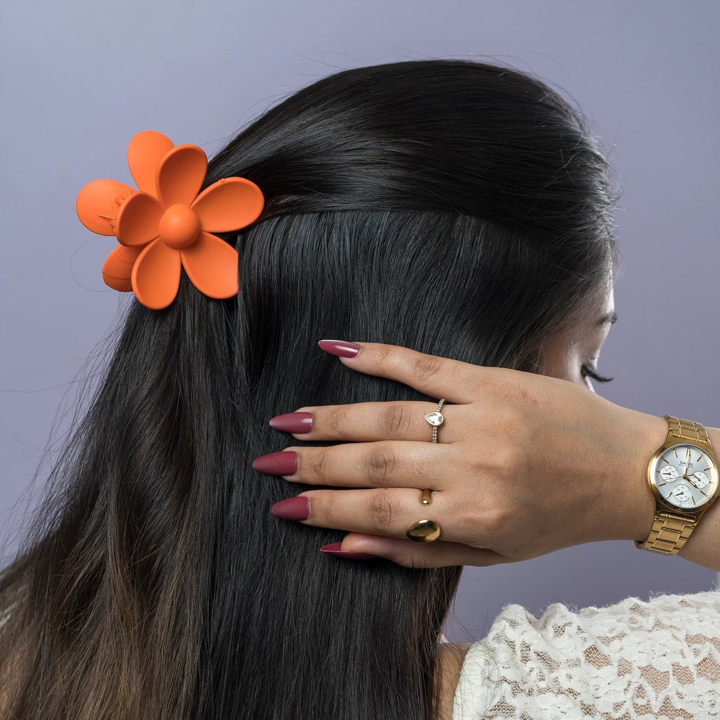 Matte Daisy Flower Hair Claw (1Dz) - UBKWS2463
