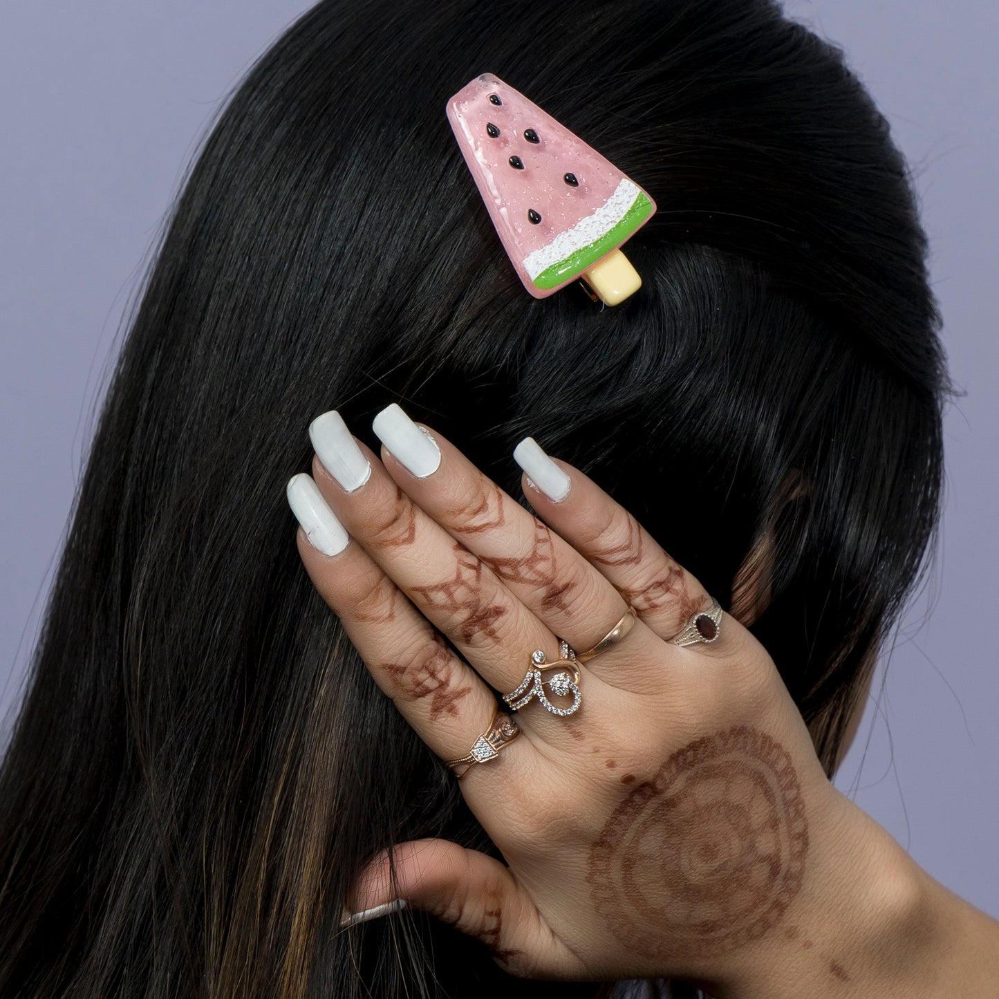 Watermelon Slice Hair Clip (1Dz) - UBKWS2787