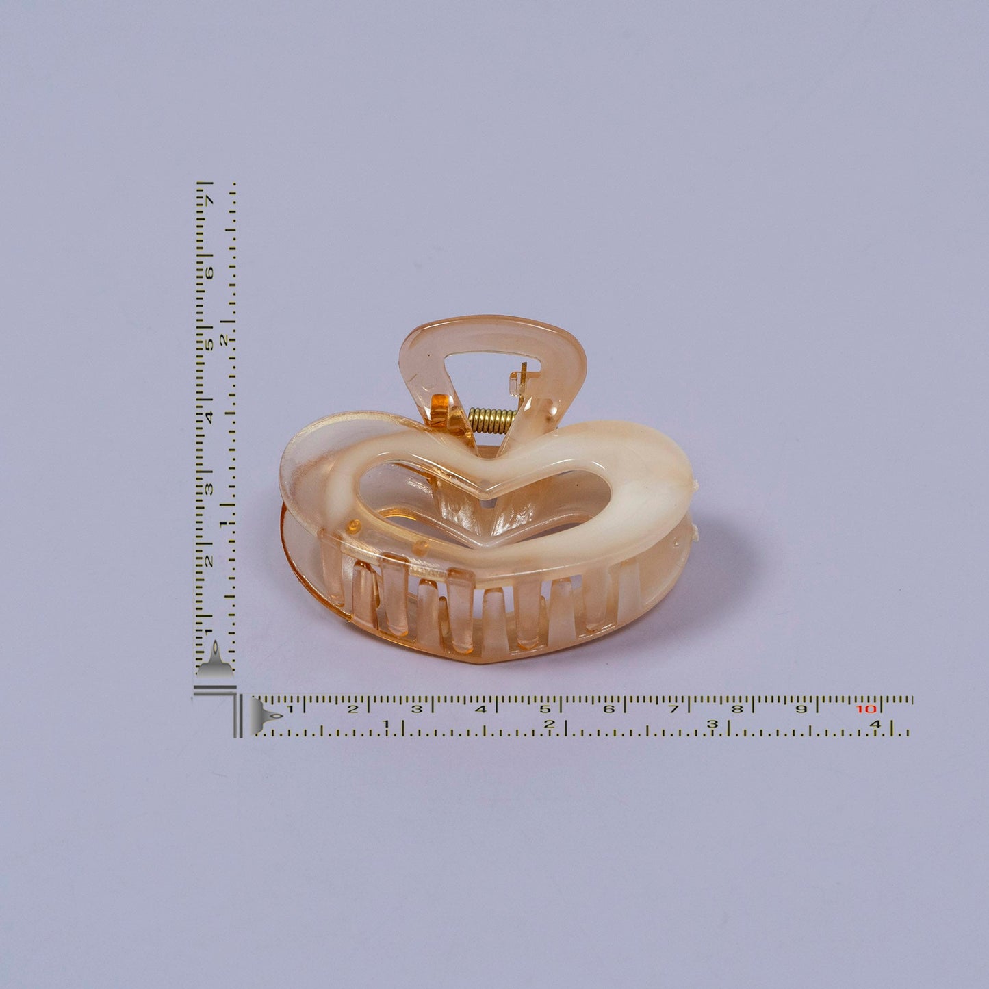 Heart Cutout Glossy Hair Claw Clip (1Dz) - UBKWS2183