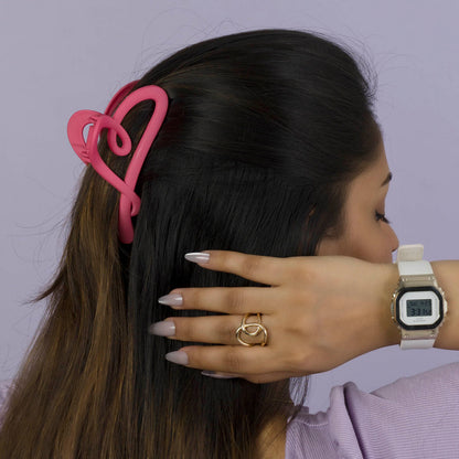 Korean Style Matte Hair claw (Pack of 12) - UBKWS998