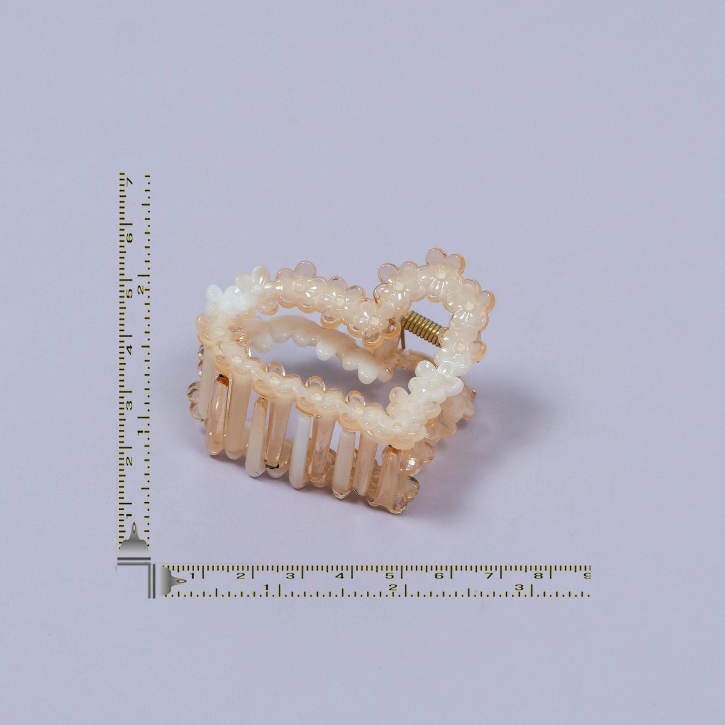 Beaded Heart Shape Hair Claw Clip (1Dz) - UBKWS2185