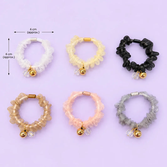 Shimmer thin hair scrunchies (1Dz) - UBKWS2939