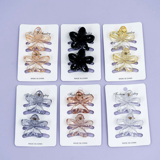 Glossy Mini Flower Hair Claw (1Dz) – UBKWS2478