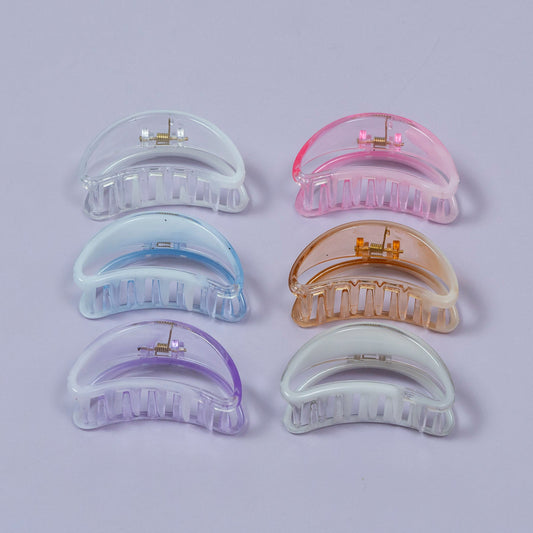 Glossy Crescent Curve Hair Claw Clip (1Dz) - UBKWS2187