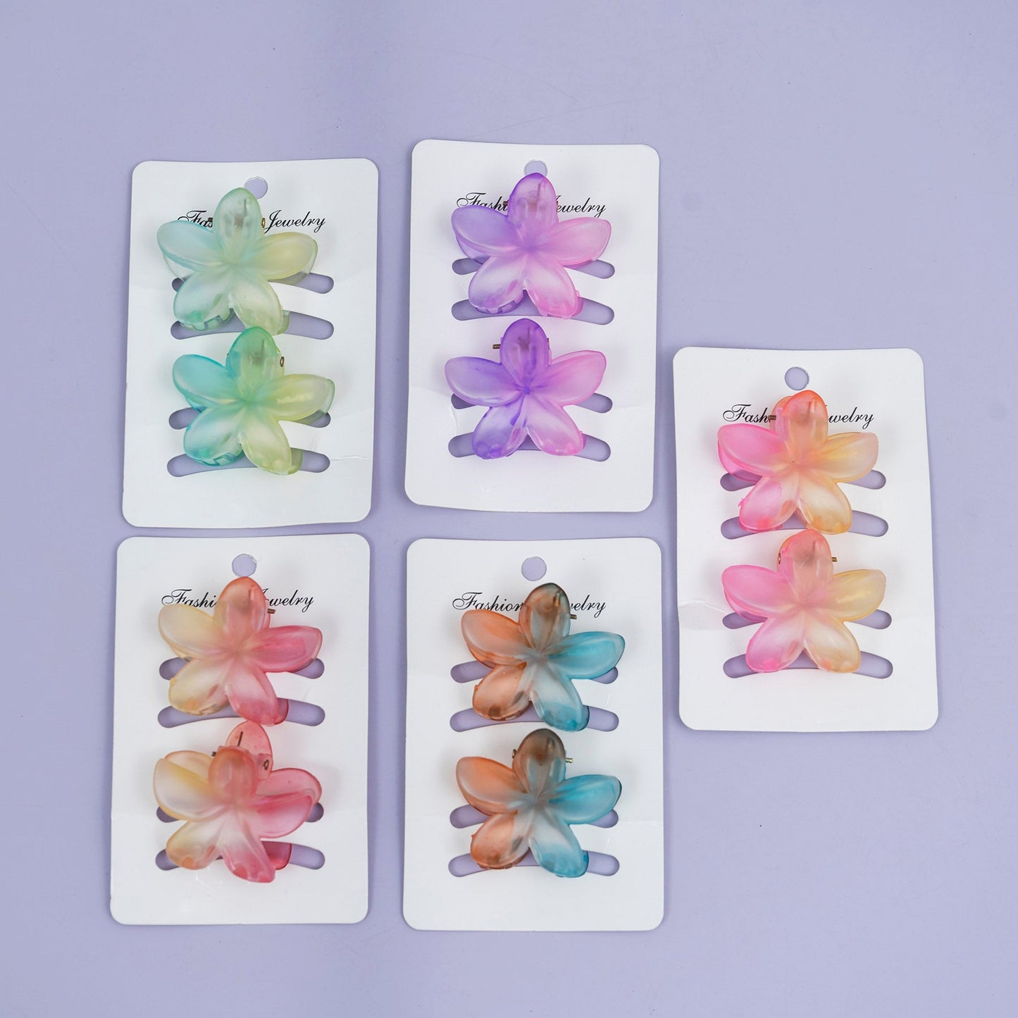 Gradient Mini Flower Hair Claw (1Dz) - UBKWS2479