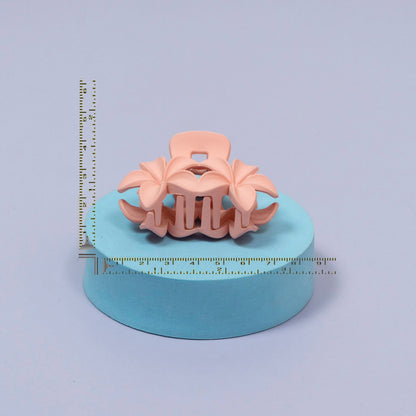 Triple Flower Matte Hair Claw Clip (1Dz) - UBKWS2188