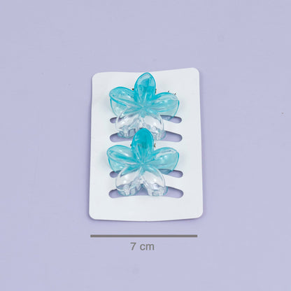 Transparent Flower Hair Claw (1Dz) - UBKWS2480