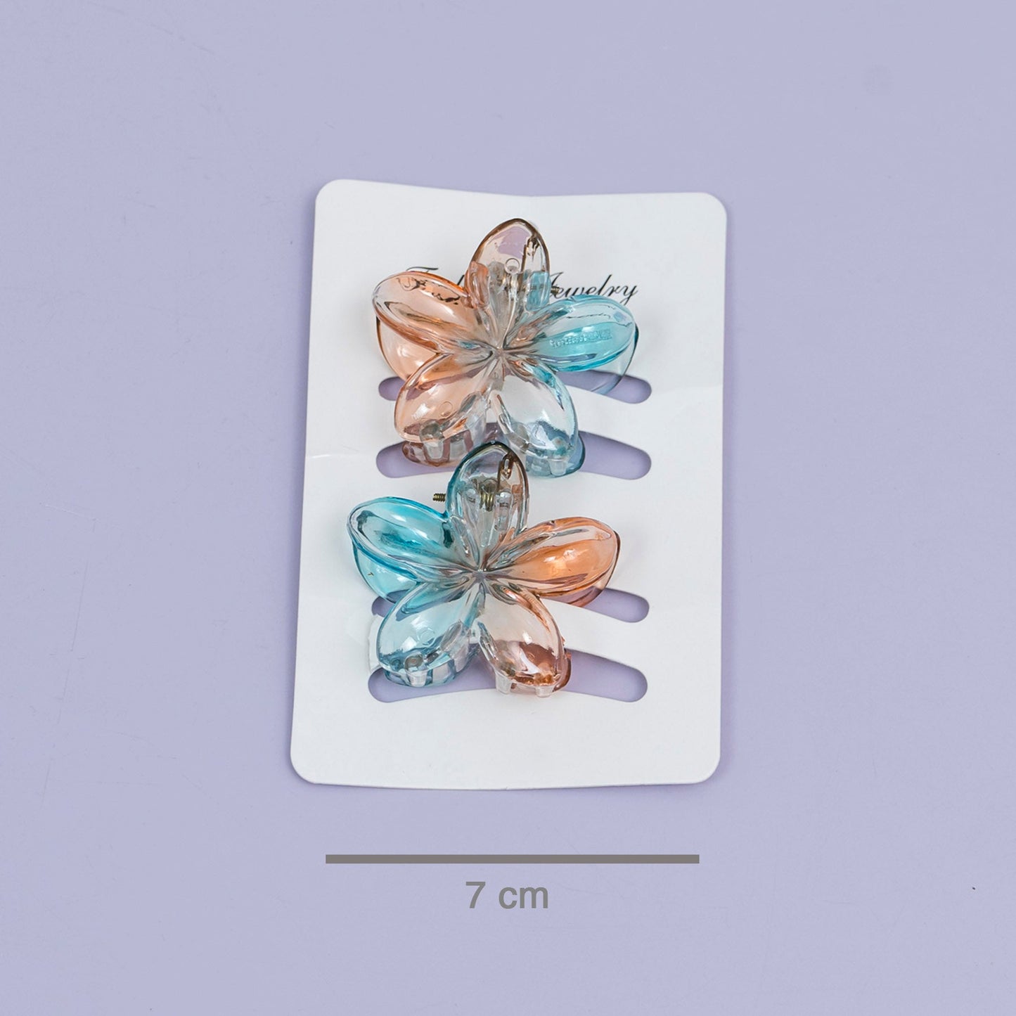 Gradient Glossy Flower Hair Claw (1Dz) - UBKWS2481