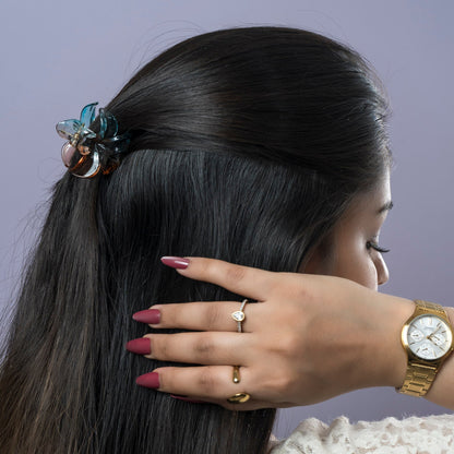 Gradient Glossy Flower Hair Claw (1Dz) - UBKWS2481
