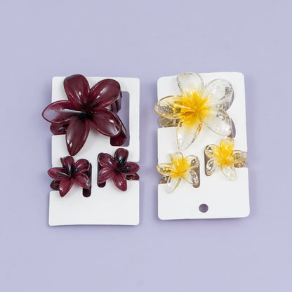 Floral Hair Claw Set (1Dz) - UBKWS2483