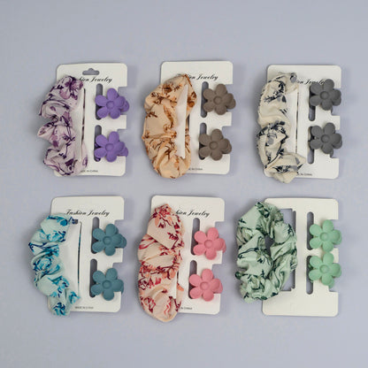 Scrunchies + 2 Mini Claws (12Pcs) - UBKWS1029