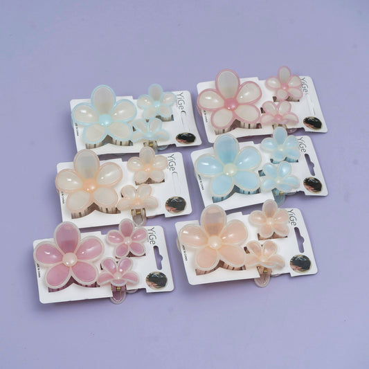 Flower Hair Claw Set (1Dz) - UBKWS2533
