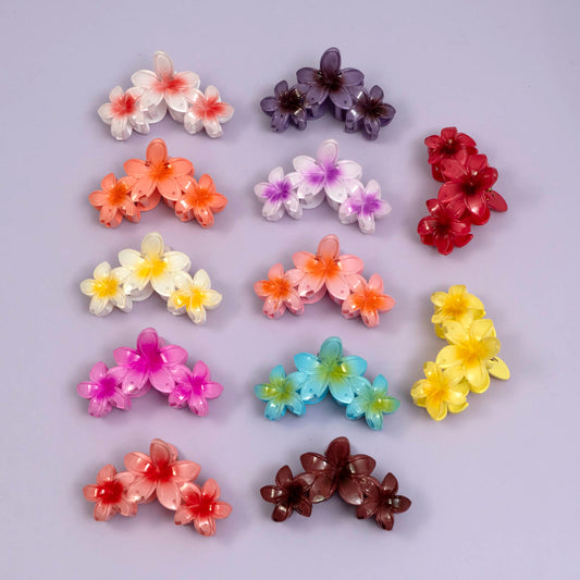 Hawaii flower hair claw (Pack of 12) - UBKWS832