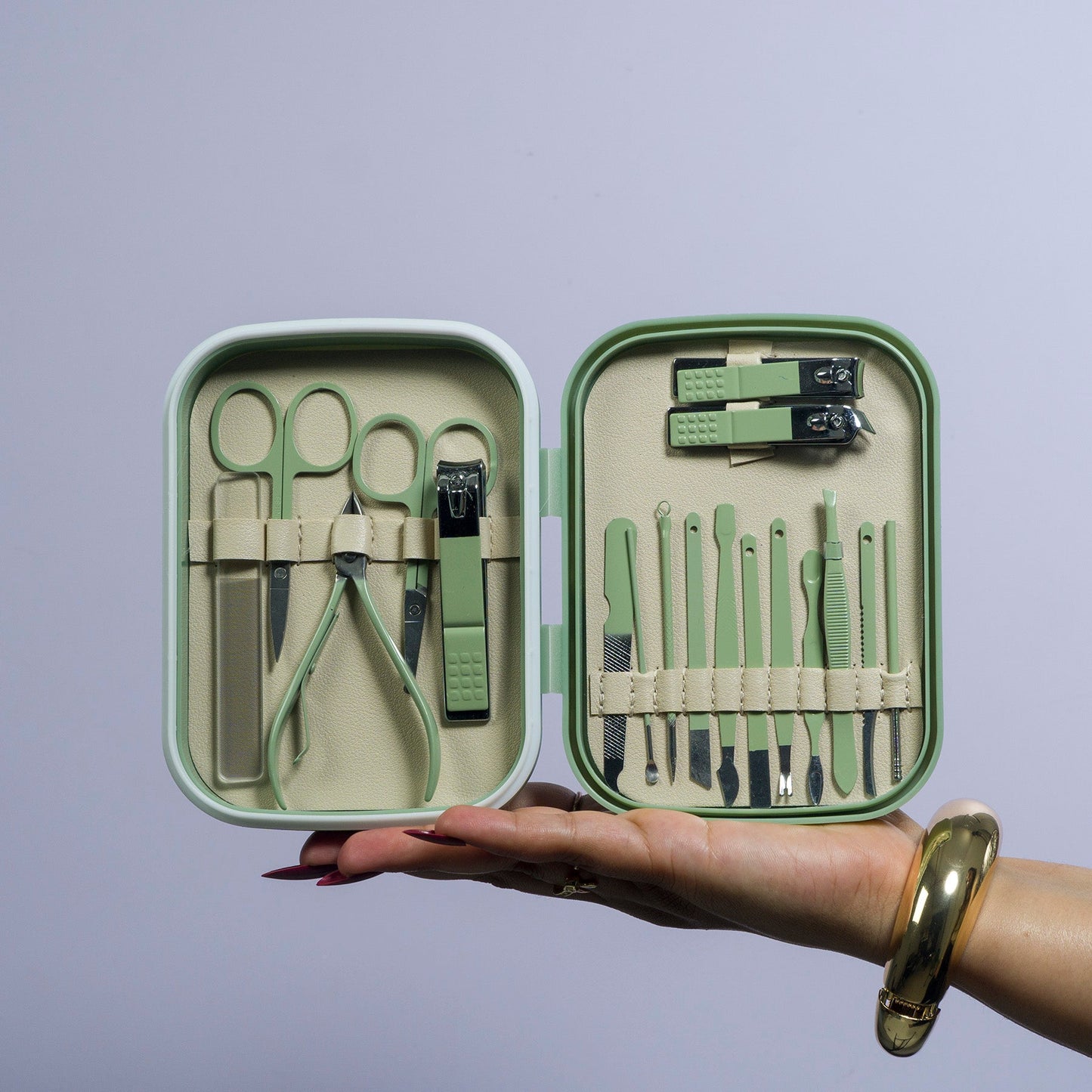 Travel-Friendly 18-in-1 Manicure & Pedicure Kit (6Pcs) - UBKWS2585