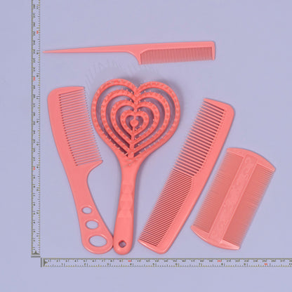 Heart Shampoo Brush + 5-in-1 Comb Set (12 Sets) - UBKWS1247