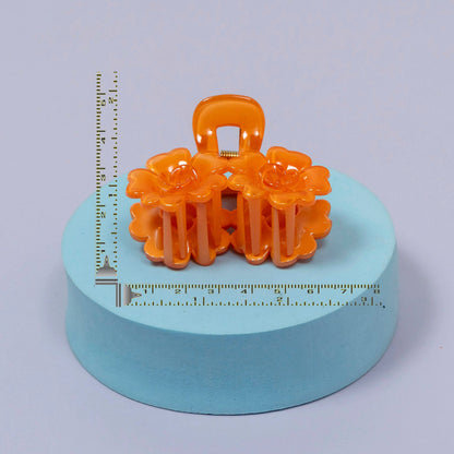 Floral Gloss Finish Hair Claw Clip (1Dz) - UBKWS2205