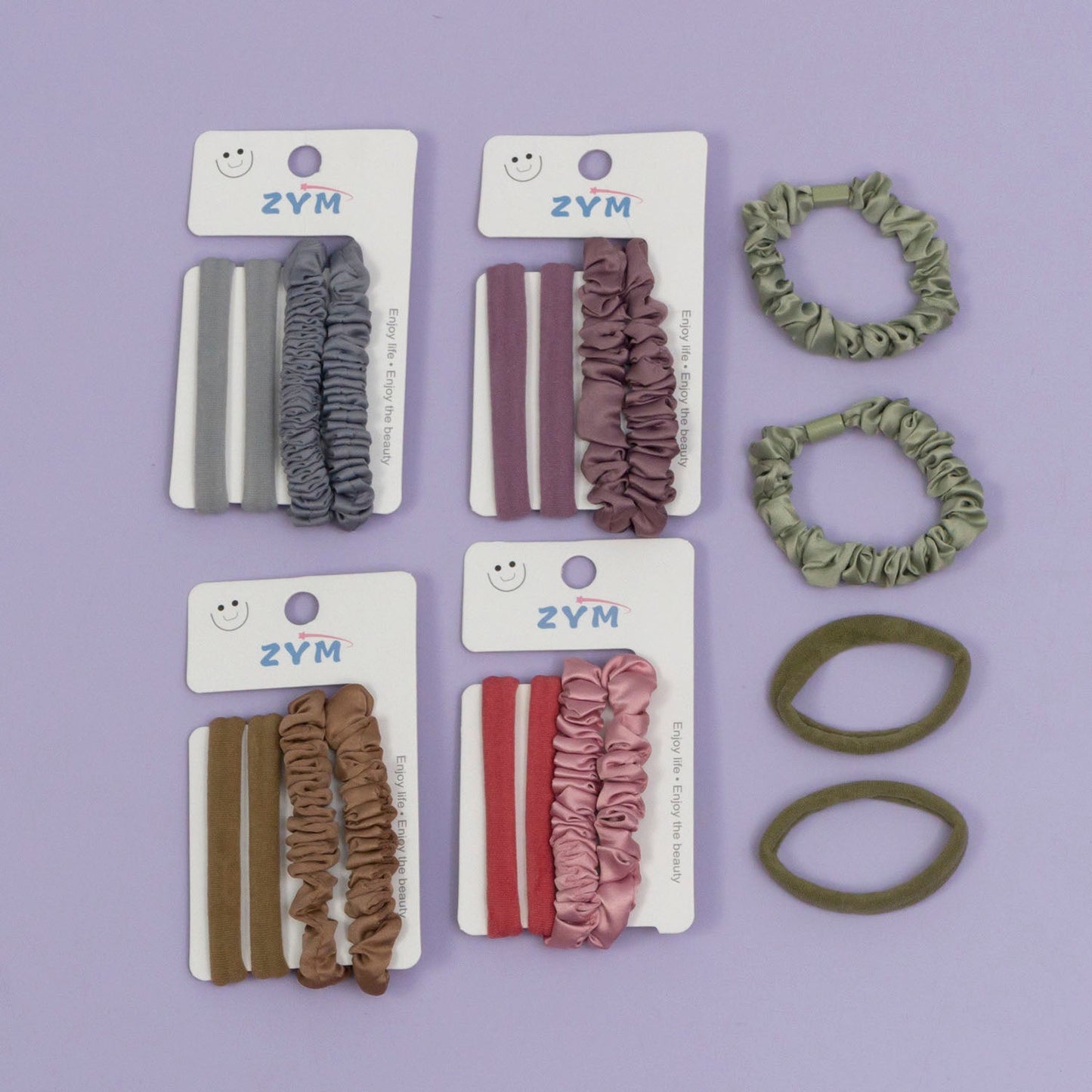 Slim hair scrunchies (12 Cards) - UBKWS937