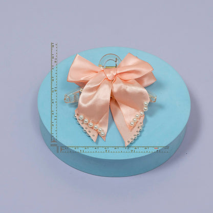 Elegant Pearl Bow Hair Claw Clip (1Dz) - UBKWS2207