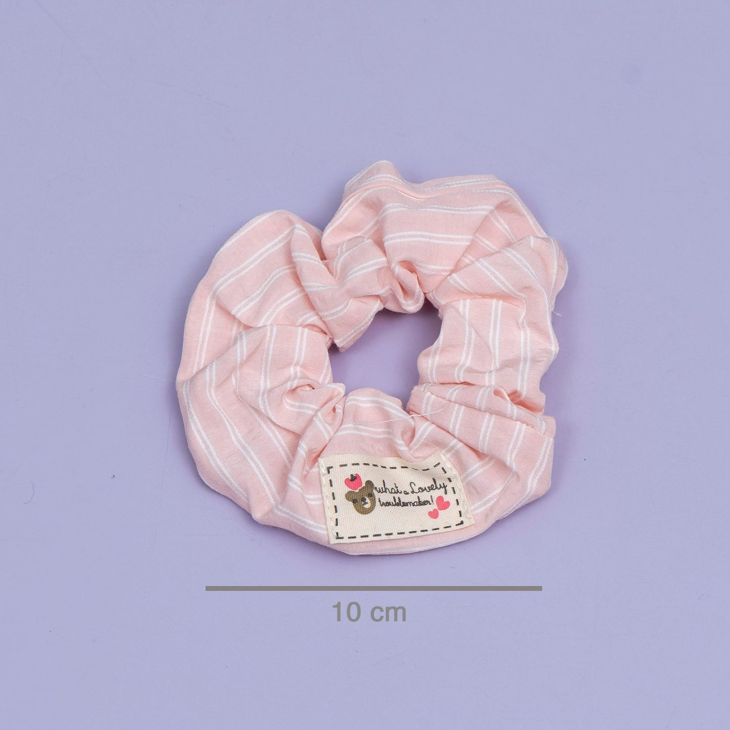 Striped Cotton Scrunchie (1Dz) - UBKWS2492